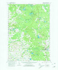 White Cloud Michigan Historical topographic map, 1:62500 scale, 15 X 15 Minute, Year 1959