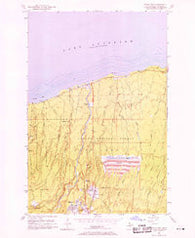 White Pine Michigan Historical topographic map, 1:24000 scale, 7.5 X 7.5 Minute, Year 1956