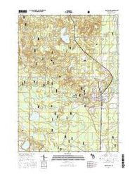 White Cloud Michigan Current topographic map, 1:24000 scale, 7.5 X 7.5 Minute, Year 2017
