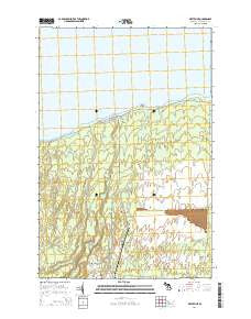 White Pine Michigan Historical topographic map, 1:24000 scale, 7.5 X 7.5 Minute, Year 2014