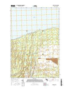 White Pine Michigan Current topographic map, 1:24000 scale, 7.5 X 7.5 Minute, Year 2017