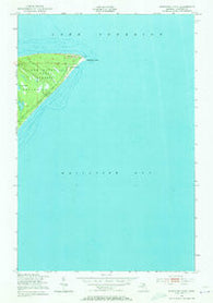 Whitefish Point Michigan Historical topographic map, 1:24000 scale, 7.5 X 7.5 Minute, Year 1951