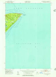 Whitefish Point Michigan Historical topographic map, 1:24000 scale, 7.5 X 7.5 Minute, Year 1951