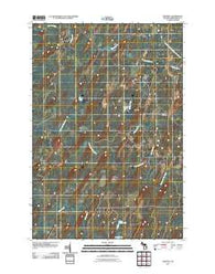 Whitney Michigan Historical topographic map, 1:24000 scale, 7.5 X 7.5 Minute, Year 2011