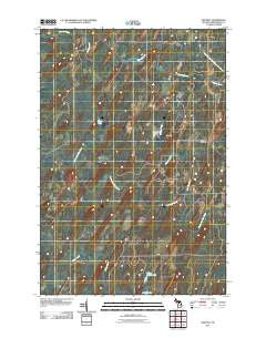 Whitney Michigan Historical topographic map, 1:24000 scale, 7.5 X 7.5 Minute, Year 2011