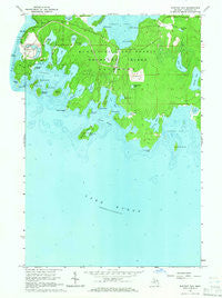 Whitney Bay Michigan Historical topographic map, 1:24000 scale, 7.5 X 7.5 Minute, Year 1964