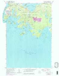 Whitney Bay Michigan Historical topographic map, 1:24000 scale, 7.5 X 7.5 Minute, Year 1964