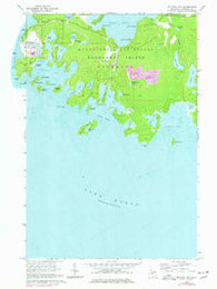 Whitney Bay Michigan Historical topographic map, 1:24000 scale, 7.5 X 7.5 Minute, Year 1964
