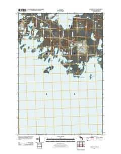 Whitney Bay Michigan Historical topographic map, 1:24000 scale, 7.5 X 7.5 Minute, Year 2011