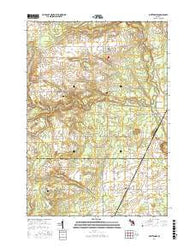 Whittemore Michigan Current topographic map, 1:24000 scale, 7.5 X 7.5 Minute, Year 2016