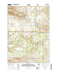 Wiley Michigan Historical topographic map, 1:24000 scale, 7.5 X 7.5 Minute, Year 2014
