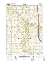 Willard Michigan Current topographic map, 1:24000 scale, 7.5 X 7.5 Minute, Year 2016
