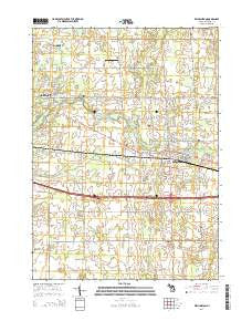 Williamston Michigan Historical topographic map, 1:24000 scale, 7.5 X 7.5 Minute, Year 2014