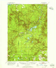 Winona Michigan Historical topographic map, 1:62500 scale, 15 X 15 Minute, Year 1954