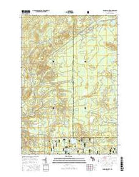 Winona South Michigan Current topographic map, 1:24000 scale, 7.5 X 7.5 Minute, Year 2016
