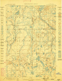 Witbeck Michigan Historical topographic map, 1:62500 scale, 15 X 15 Minute, Year 1899
