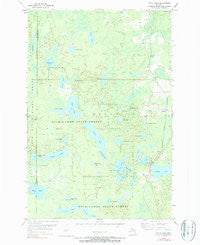Witch Lake Michigan Historical topographic map, 1:24000 scale, 7.5 X 7.5 Minute, Year 1955