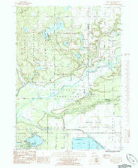 Wolf Lake Michigan Historical topographic map, 1:24000 scale, 7.5 X 7.5 Minute, Year 1985