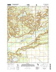 Wolf Lake Michigan Historical topographic map, 1:24000 scale, 7.5 X 7.5 Minute, Year 2014