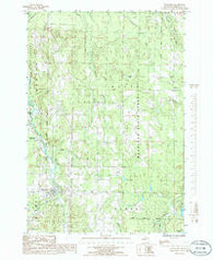 Wolverine Michigan Historical topographic map, 1:24000 scale, 7.5 X 7.5 Minute, Year 1986