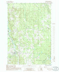 Wolverine Michigan Historical topographic map, 1:24000 scale, 7.5 X 7.5 Minute, Year 1986
