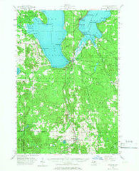 Wolverine Michigan Historical topographic map, 1:62500 scale, 15 X 15 Minute, Year 1957