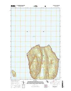 Wood Island Michigan Current topographic map, 1:24000 scale, 7.5 X 7.5 Minute, Year 2017