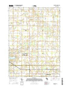 Woodbury Michigan Historical topographic map, 1:24000 scale, 7.5 X 7.5 Minute, Year 2014