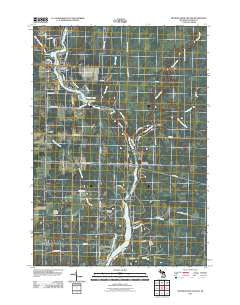 Wooden Shoe Village Michigan Historical topographic map, 1:24000 scale, 7.5 X 7.5 Minute, Year 2011