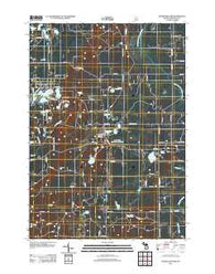Woodland Park Michigan Historical topographic map, 1:24000 scale, 7.5 X 7.5 Minute, Year 2012