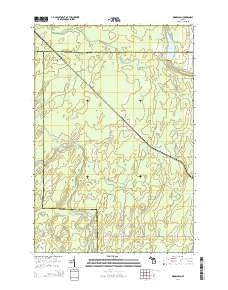 Woodlawn Michigan Historical topographic map, 1:24000 scale, 7.5 X 7.5 Minute, Year 2014