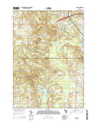Woods Michigan Historical topographic map, 1:24000 scale, 7.5 X 7.5 Minute, Year 2014
