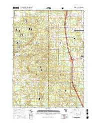Woodville NE Michigan Current topographic map, 1:24000 scale, 7.5 X 7.5 Minute, Year 2017