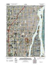 Wyandotte Michigan Historical topographic map, 1:24000 scale, 7.5 X 7.5 Minute, Year 2011