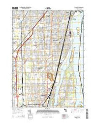 Wyandotte Michigan Historical topographic map, 1:24000 scale, 7.5 X 7.5 Minute, Year 2014