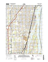 Wyandotte Michigan Current topographic map, 1:24000 scale, 7.5 X 7.5 Minute, Year 2017