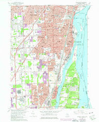 Wyandotte Michigan Historical topographic map, 1:24000 scale, 7.5 X 7.5 Minute, Year 1967