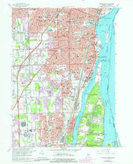 Wyandotte Michigan Historical topographic map, 1:24000 scale, 7.5 X 7.5 Minute, Year 1967