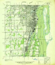 Wyandotte Michigan Historical topographic map, 1:31680 scale, 7.5 X 7.5 Minute, Year 1936