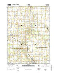 Yale Michigan Historical topographic map, 1:24000 scale, 7.5 X 7.5 Minute, Year 2014