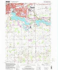 Ypsilanti East Michigan Historical topographic map, 1:24000 scale, 7.5 X 7.5 Minute, Year 1996