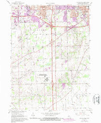 Ypsilanti West Michigan Historical topographic map, 1:24000 scale, 7.5 X 7.5 Minute, Year 1967