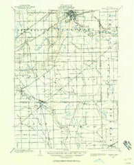 Ypsilanti Michigan Historical topographic map, 1:62500 scale, 15 X 15 Minute, Year 1902