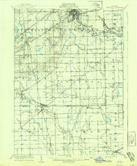 Ypsilanti Michigan Historical topographic map, 1:62500 scale, 15 X 15 Minute, Year 1906