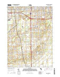 Ypsilanti West Michigan Historical topographic map, 1:24000 scale, 7.5 X 7.5 Minute, Year 2014