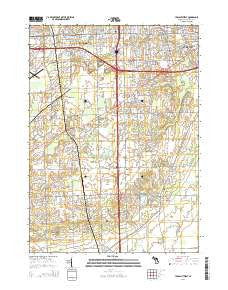 Ypsilanti West Michigan Historical topographic map, 1:24000 scale, 7.5 X 7.5 Minute, Year 2014