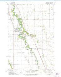 Abercrombie North Dakota Historical topographic map, 1:24000 scale, 7.5 X 7.5 Minute, Year 1973