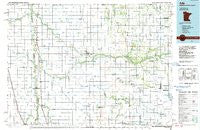Ada Minnesota Historical topographic map, 1:100000 scale, 30 X 60 Minute, Year 1984