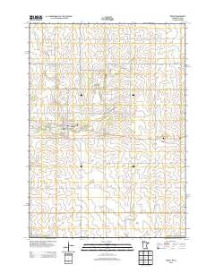 Adams Minnesota Historical topographic map, 1:24000 scale, 7.5 X 7.5 Minute, Year 2013