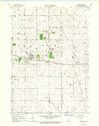 Adams Minnesota Historical topographic map, 1:24000 scale, 7.5 X 7.5 Minute, Year 1965